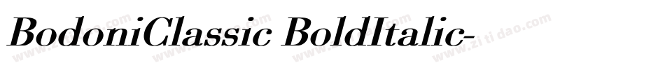 BodoniClassic BoldItalic字体转换 BodoniClassic BoldItalic字体转换